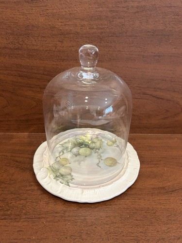 Cloche vetro con piattino - in,